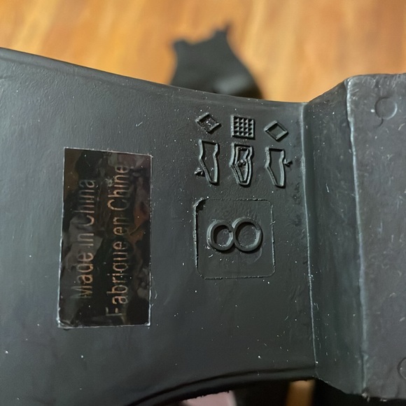 •JEFFREY CAMPBELL•NWOB "HAVANA LAST" BLACK SUEDE ANKLE BOOTS SIZE 8 - Picture 11 of 11